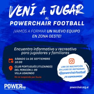 Imagen del post ¡SE VIENE UN NUEVO EQUIPO! VENÍ A JUGAR AL POWERCHAIR FOOTBALL EN ZONA OESTE